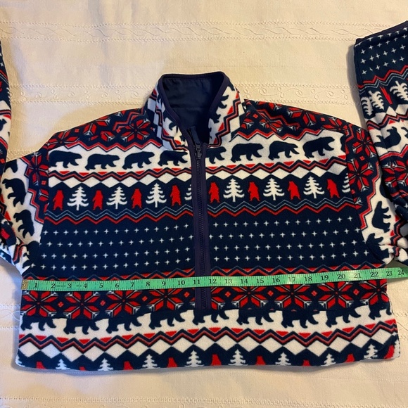 Chubbies Reversible Fleece Aztec Men Cabinecore 1/4 Zip Pullover Anorak Jacket - Picture 11 of 16